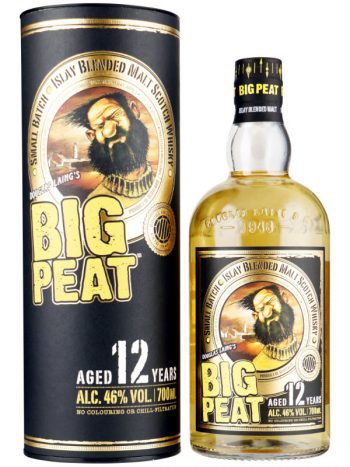 Big Peat 12 yo Blended Malt Islay Whisky met koker